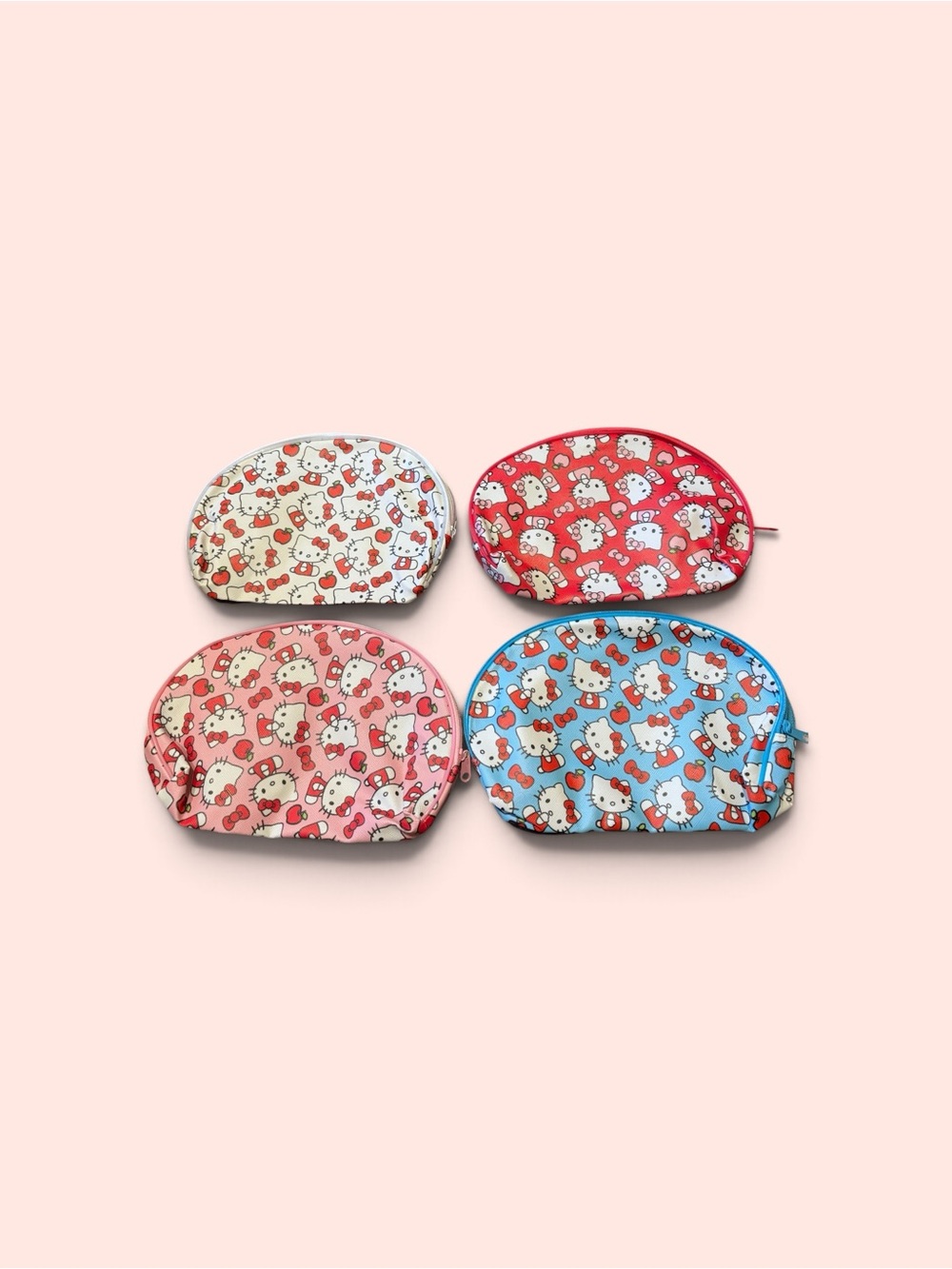 Hello Kitty Small Zip Pouch Set of 4